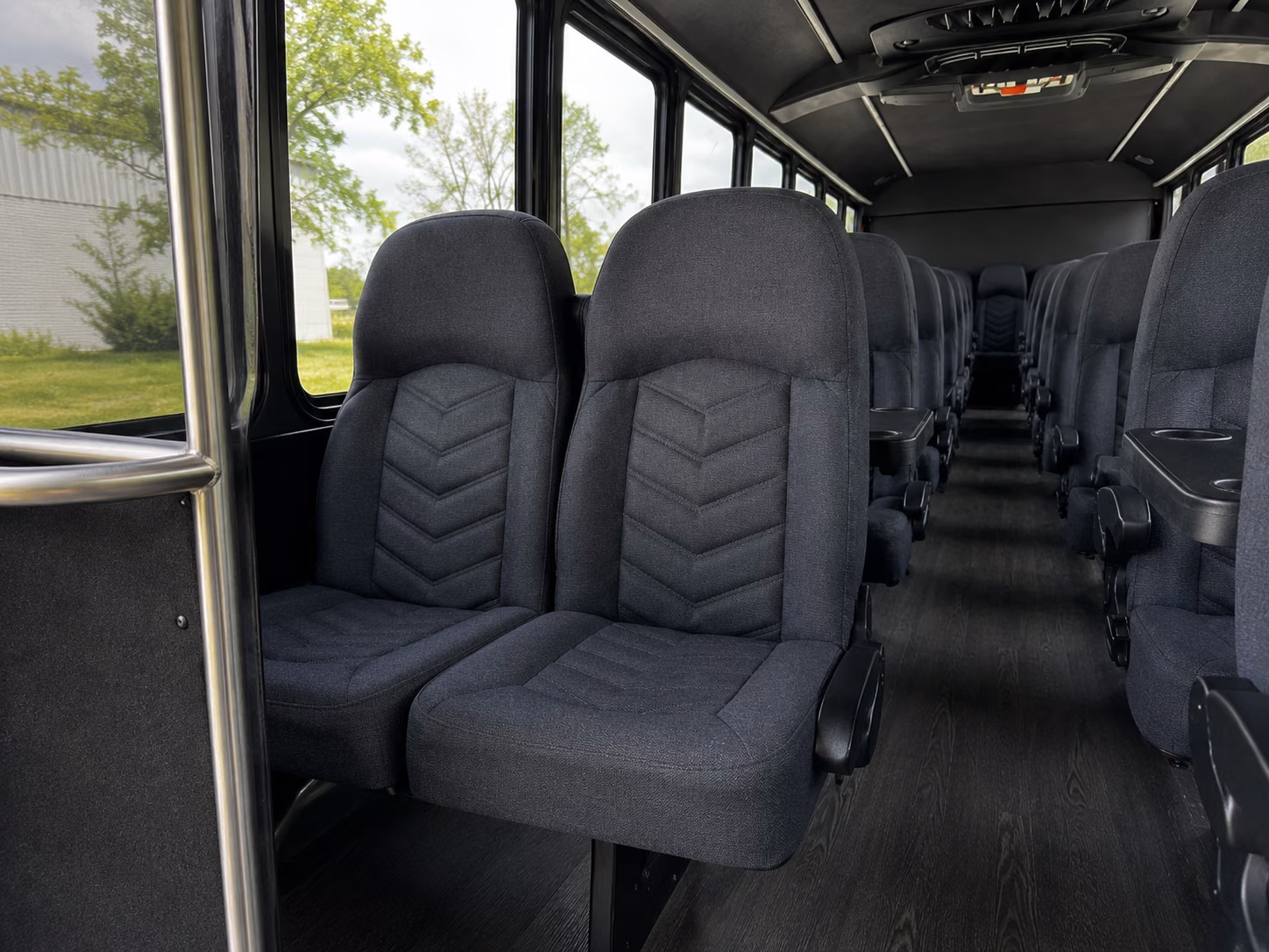 perris 20 passenger minibus inside