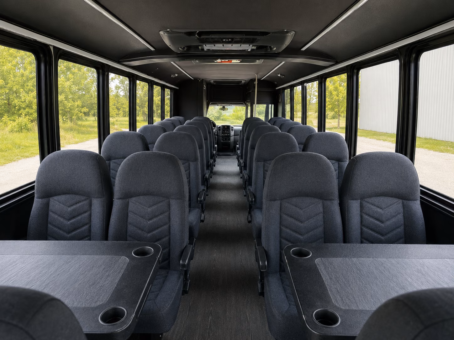 perris 20 passenger minibus interior
