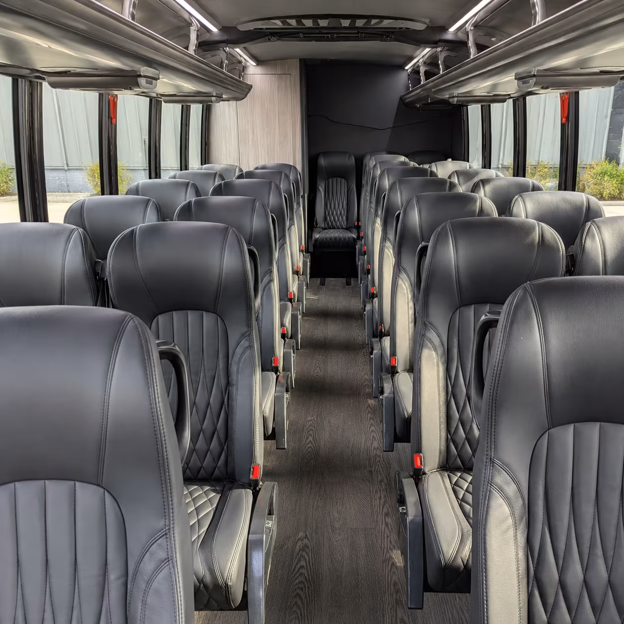 perris 35 passenger minibus inside