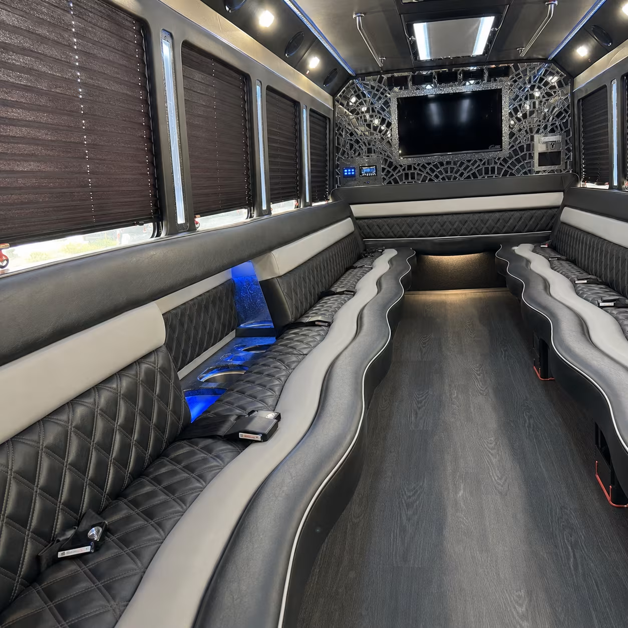 perris sporting event party bus rental