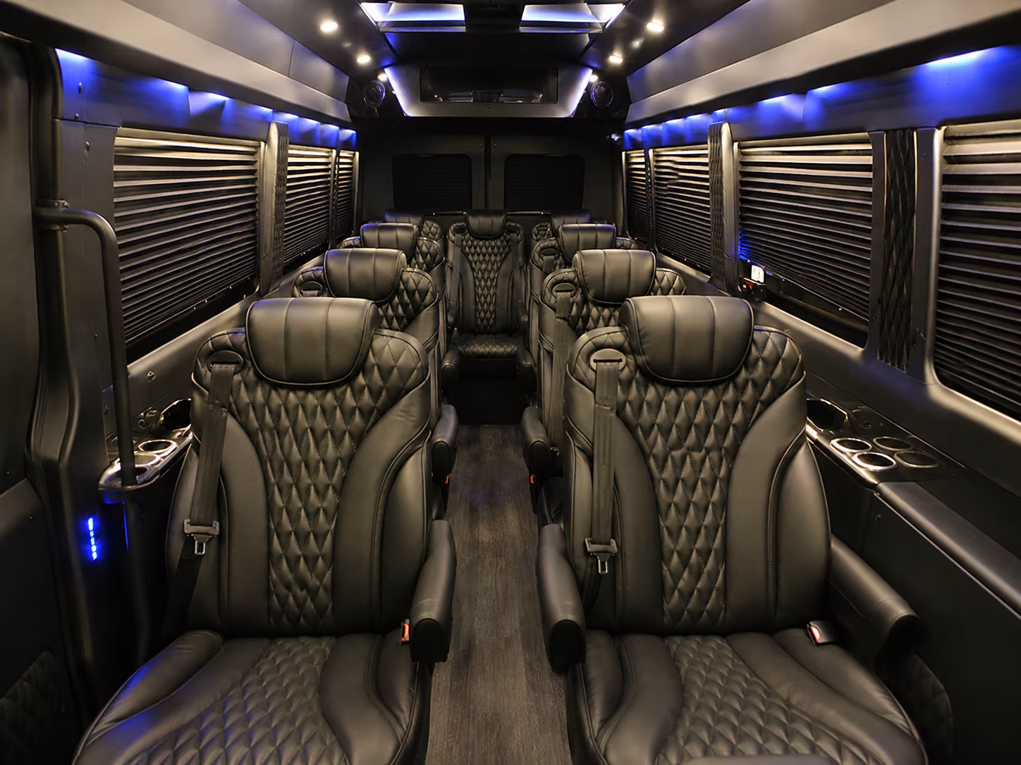 sprinter vans and minibuses for perris wedding party transportation